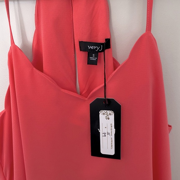 NWT Coral Scalloped Dress - Picture 6 of 10